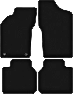 Zdjęcie produktu dla Dywaniki welurowe do Alfa Romeo 155 sedan (1995-1999) - czarne dywaniki samochodowe BASIC komplet (4 szt.)