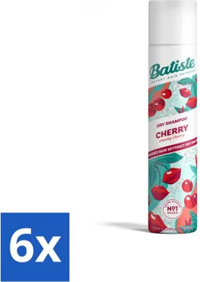 Zdjęcie produktu dla Batiste - Cherry - Suchy szampon - Zapach kwiatu wiśni - Odświeża i nadaje objętość - 200 ml - Value pack - 6 szt