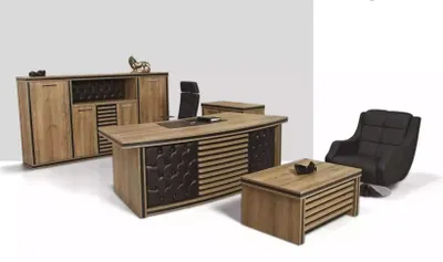Produktbild von Komplettes Büro-Set Schreibtisch Büroschrank Couchtisch Designer Möbel