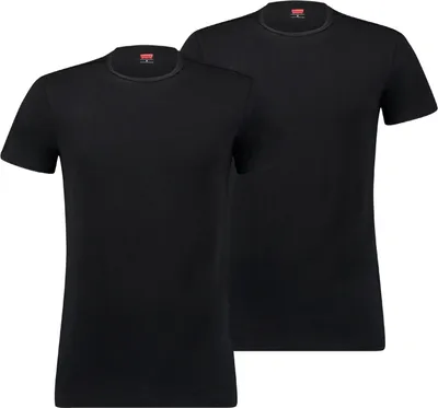 Produktbild von Levis Herren T-Shirts 2er Pack Basic Rundhals Shirt jet black (884) L
