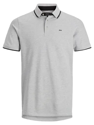 Image de Polo Shirt manches courtes Uni Chemise JJEPAULOS Pique Coton |