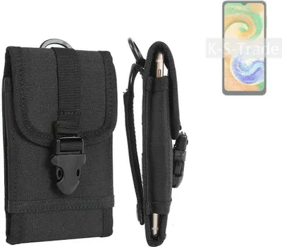 Produktbild von K-S-Trade Holster Handy Hülle kompatibel mit Samsung Galaxy A04s Holster Handytasche Gürtel Tasche Schutz Hülle Robust Outdoor schwarz