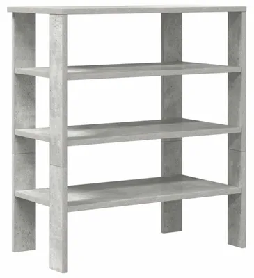 Zdjęcie produktu dla vidaXL Stojak na buty betonowy szary 61x32x70 cm materiał drewnopochodny