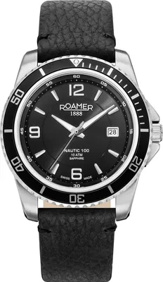Produktbild von Roamer Herren Uhr Analog Quarz 862844 41 55 02 Nautic 100 Leder