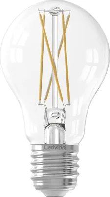 Produktbild von Ledvion - SMART CCT E27 LED Lampe Dimmbar, Klar 7W, Wi-Fi, Deckenleuchte