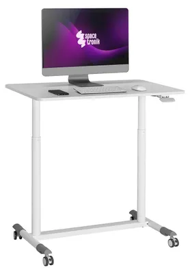 Produktbild von Buddy 04 verstellbarer Rolltisch weiß