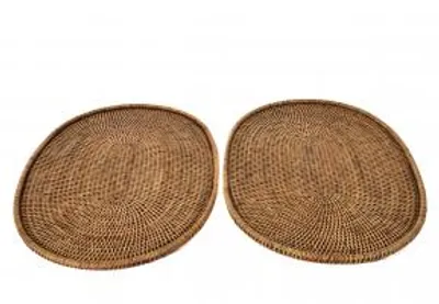 Immagine prodotto di H&H Tovaglietta Ovale In Rattan Cm 47X33