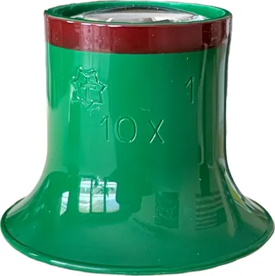 Produktbild von Sternkreuz Uhrmachergrünen Lupen N 1 10x mit braunem Ring