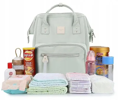 Produktbild von Himawari HM1213 Wickeltasche Organizer Mintgrün für Mütter