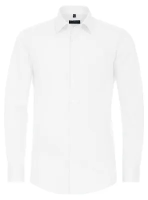 Produktbild von Redmond - Comfort Fit - Herren Langarm Hemd in verschiedenen Farben, Bügelfrei (140100), Größe:5XL, Farbe:Weiß(0)