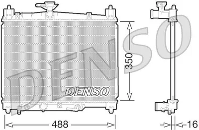 Produktbild von DENSO Kühler Motorkühlung DRM50066 für TOYOTA für Yaris Schrägheck (_P1_)