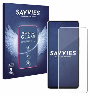 A product shot of a phone screen protector packaging and the product itself.