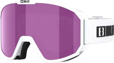 Image de Lunettes de ski Bliz Rave Jr pour enfants, blanc, violet, marron, rose et multicolore / CAT3 Enfants, blanc, violet, marron, rose et multicolore / CAT3