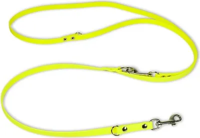 Produktbild von Mystique® Biothane verstellbare Leine 13mm neon gelb 300cm