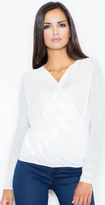 Produktbild von Figl Damenbluse Maketi grau XL