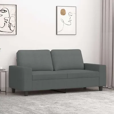 Zdjęcie produktu dla Maison Exclusive - Dwuosobowa sofa, ciemnoszary kolor, 140 cm, obita tkaniną