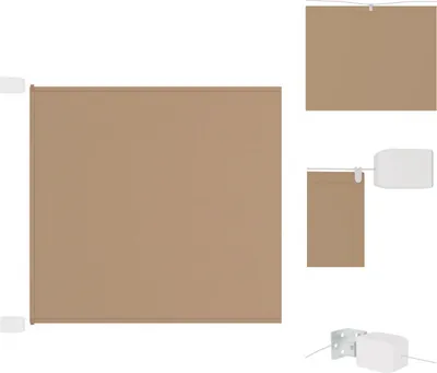 Produktbild von vidaXL Senkrechtmarkise Taupe 140x800 cm Oxford-Gewebe -  Sonnenschirme & Sonnenschutze