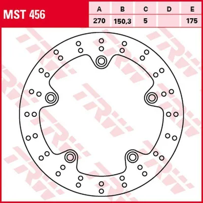 Produktbild von TRW Bremsscheibe Allround starr MST456 C600 Sport C65