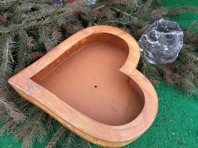 Immagine prodotto di Ciotola per piante in acciaio inox cuore Ciotola per piante in acciaio inox - 25 cm