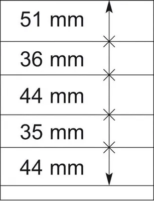 Produktbild von Lindner 802509P T-Blanko-Blätter - 10er-Packung