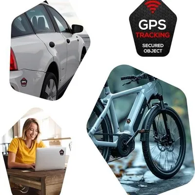 Obrázok produktu pre 2 x nálepky GPS odolné voči poveternostným vplyvom pre bicykle - ideálna ochrana proti krádeži - GPS Tracker Bike Gps Tracker Bike