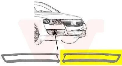 Image de VAN Wezel | Cache, pare-chocs ** Equipart Avant gauche (5839585) pour VW | B