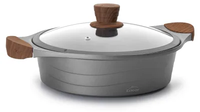 Immagine prodotto di Teglia LACOR M/coperchio in vetro, alluminio, grigio, 28 cm