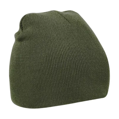 Produktbild von Beechfield Uni Basic Strick Wintermütze RW209 (Einheitsgröße) (Olivgrün)
