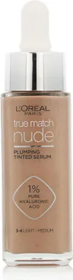 Produktbild von L'Oréal Paris True Match Nude Plumping Tinted Serum (3-4 Light Medium) 30 ml