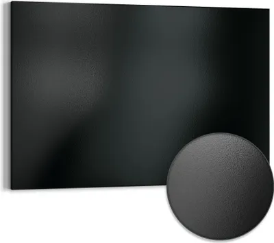 Produktbild von DEQORI Magnettafel Metall 90x60 cm 'Schwarz' Whiteboard Pinnwand Magnetboard Büro