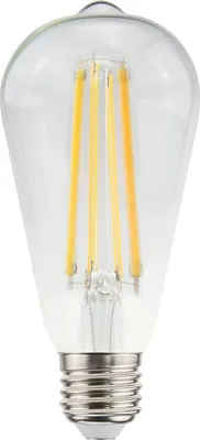 Produktbild von hoftronic LED-Glühlampe E27 11W 1521lm ST64 2700K Dimmbar Klares Glas