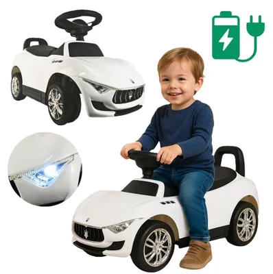 Zdjęcie produktu dla Jeździk z Napędem Auto na Akumulator dla Dzieci Gumowe Koła Maserati 6V