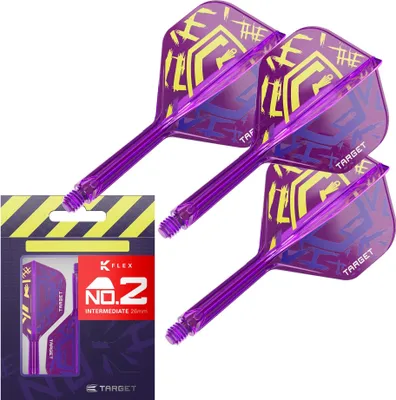 Produktbild von Target Darts Luke Littler Weltmeister K Flex Flugstystem No.2 - Mittel 26mm