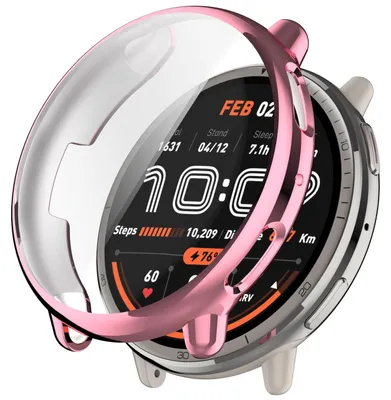 Immagine prodotto di Per Amazfit Active 2 placcato copertura completa TPU Watch Case rosa