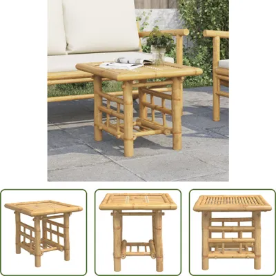 Image de Table d'appoint The Living Store 45 x 45 x 45 cm en bambou