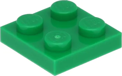 Produktbild von Lego® 2x2 Platten 3022 - 10 Stück Grün