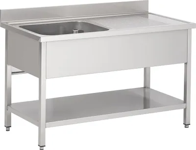 Produktbild von CHEFGASTRO 700 Spültisch Grundboden Links BxTxH 1200x700x850mm