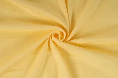 Obrázek produktu pro Úplet oboulíc RIB, žlutá, tričkovina, látky, metráž / 50cm