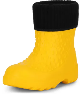 Produktbild von Ladeheid Kinder Mädchen Jungen leichte Eva Gummistiefel Regenstiefel LADW007 (Gelb 1032, 28/29 EU)