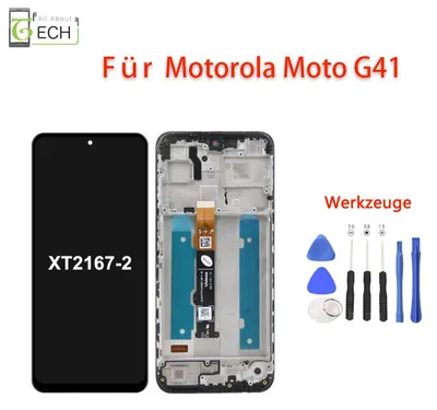 Produktbild von Für Motorola Moto G41 LCD Display mit Rahmen Bildschirm + Werkzeuge