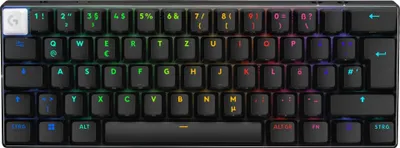 Obrázok produktu pre Logitech G 920-011905, Káblový a bezdrôtový, RF Wireless + Bluetooth, Mechanický spínač kláves, QWERTZ, RGB LED, Čierna