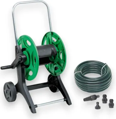 Produktbild von Kompletter Gartenschlauchwagen mit 20 m Schlauch und Rapid plus Armaturen