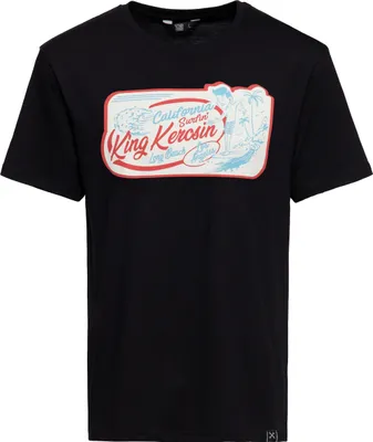 Produktbild von KING KEROSIN Classic T-Shirt Mit Vintage Frontprint California Surfin Schwarz S