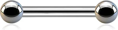 Produktbild von viva-adorno 1,6 x 12 x 5mm Titan G23 Barbell Stab Hantel Zungenpiercing Brustpiercing Helix Piercing Z568
