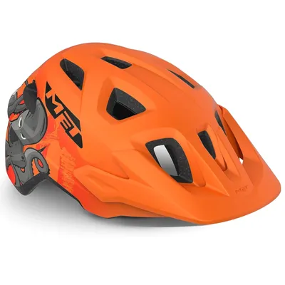 Produktbild von MET ELDAR Kinderfahrradhelm, matt orange (Oktopus), Größe unismall