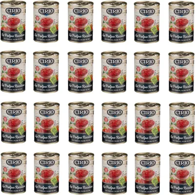 Produktbild von 24x Cirio La Polpa Rustica Tomatenmark Italienische Tomaten frische Tomate dose 400g