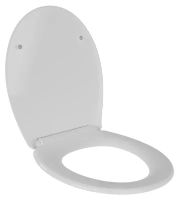 Produktbild von BERNSTEIN Ovaler WC-Sitz U2004 in Weiß mit Soft-Close und Take-Off Funktion, Antibakteriell, Duroplast, Edelstahlbefestigung