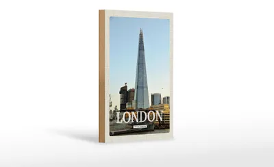 Produktbild von Holzschild Reise 12x18 cm London Stadt United Kingdom Dekoration
