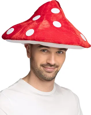 Produktbild von Rot weißer Pilzhut Lustiges Kostüm Accessoire für Kinder + Erwachsene -
