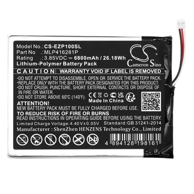 Image de TECHTEK Batterie compatible avec [Ezviz] DP1S remplace MLP416281P